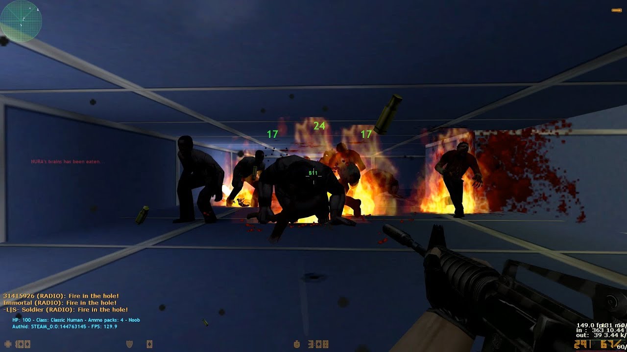 Огонь в коридоре — CS 1.6 Biohazard